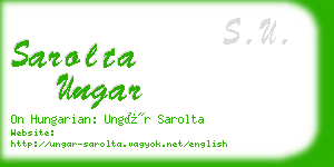 sarolta ungar business card